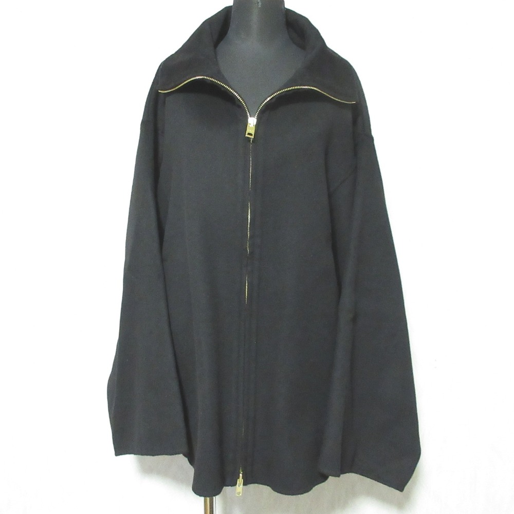 【中古】美品 25AW CHINOH チノ PUFFER COAT ダブルフェイス ジップコート 25WBZ500 38 ブラック レディース Luxs ブランド古着のリュクス