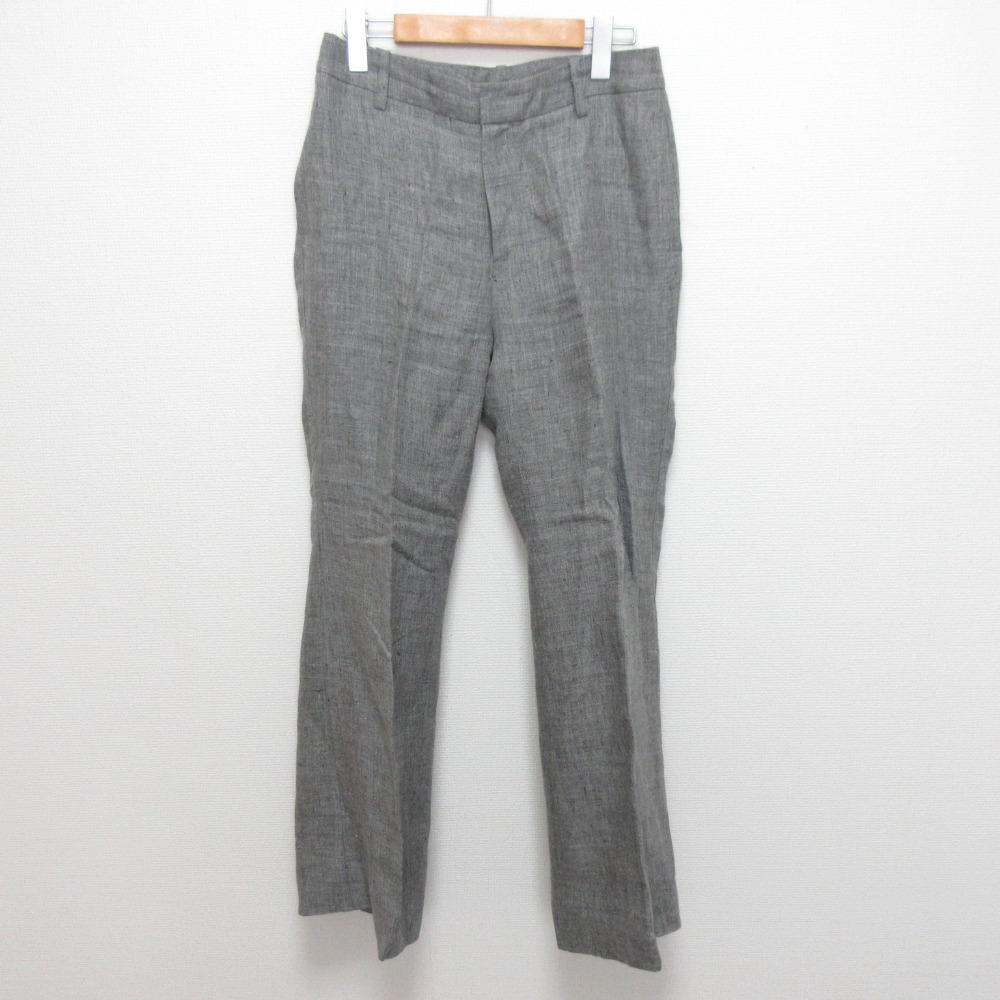 【中古】美品 Deuxieme Classe ドゥーズィエムクラス 麻 サルファーパンツ スラックス 22030500705010 サイズ38 グレー レディース Luxs ブランド古着のリュクス