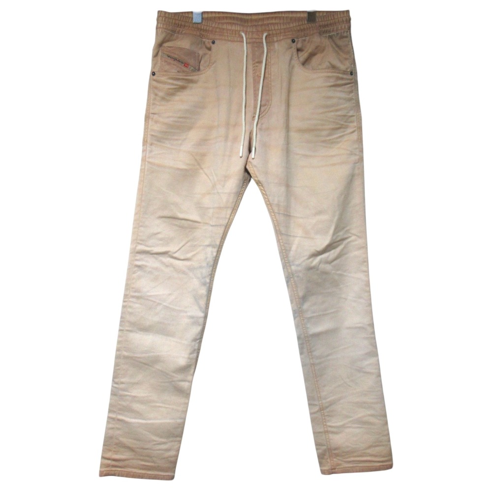 【中古】美品 DIESEL ディーゼル 2030 D-KROOLEY JOGG Sweat jeans USED加工 ジョグジーンズ イージーパンツ W32 ベージュ メンズ Luxs ブランド古着のリュクス 13,194円