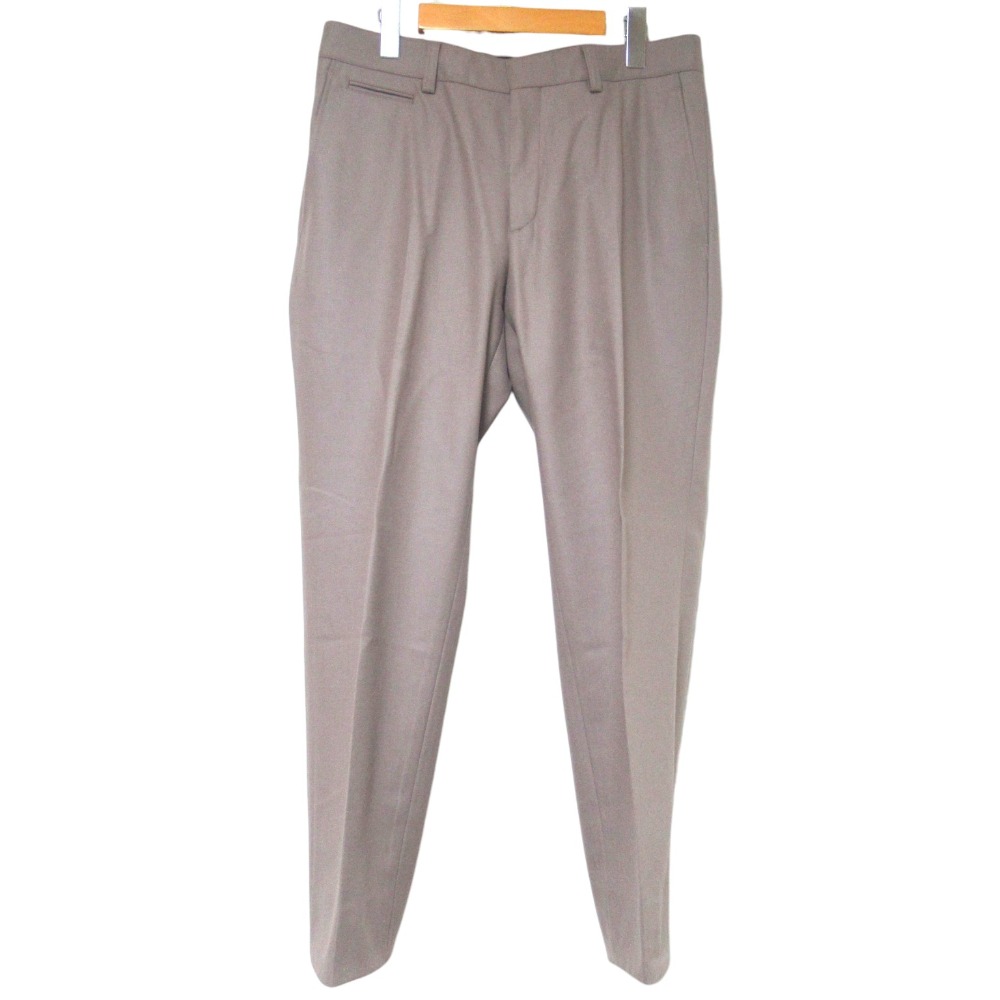 【中古】美品 Brioni ブリオーニ ウール スラックスパンツ サイズ50 175/88A ライトブラウン メンズ Luxs ブランド古着のリュクス