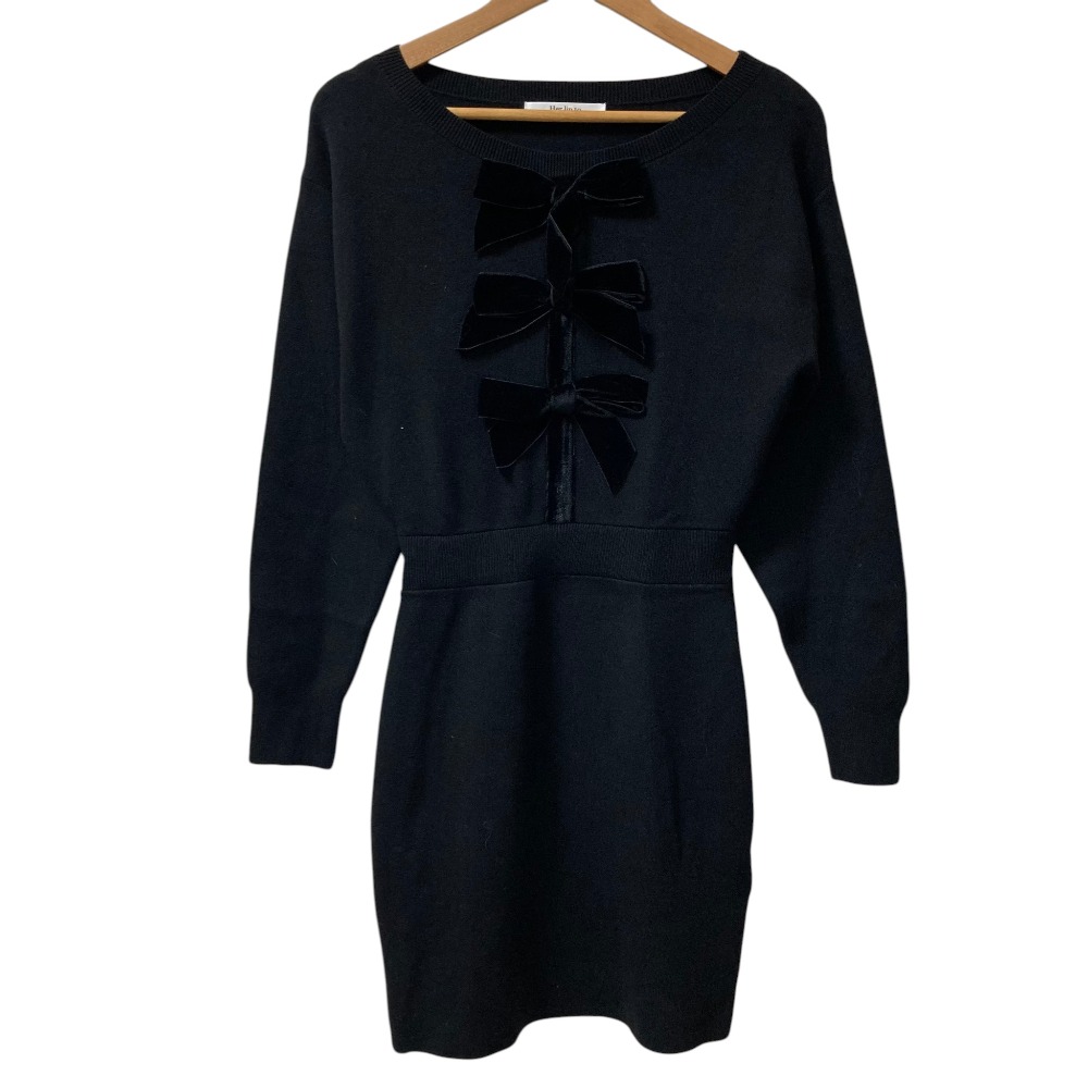 【中古】未使用 24AW Her lip to ハーリップトゥ Simone Knit Mini Dress ロングスリーブ ワンピース サイズS ブラック レディース Luxs ブランド古着のリュクス｜Luxs（ブランド古着のリュクス）