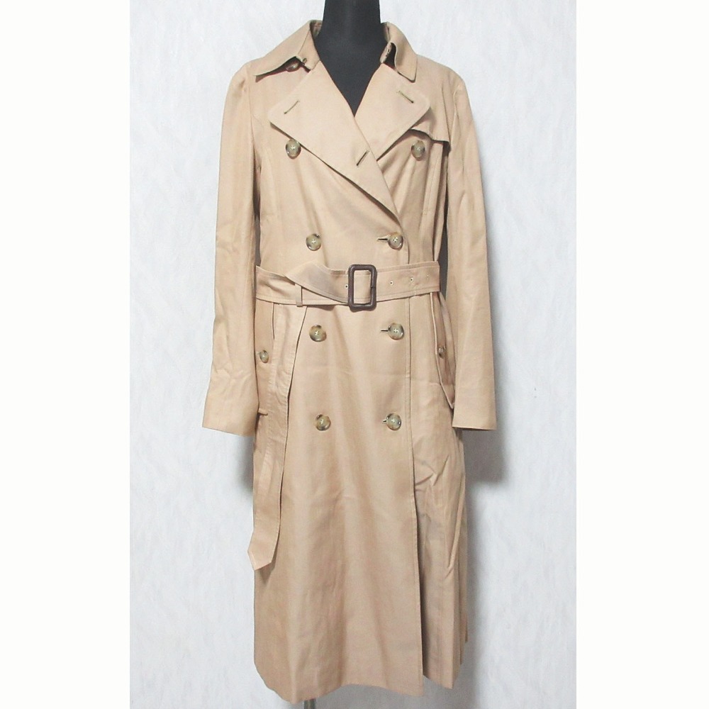 【中古】美品 MACKINTOSH LONDON マッキントッシュ 2023年モデル GABARDINE 19 LOGIE ライナー付き トレンチコート サイズ38 ベージュ レディース Luxs ブランド古着のリュクス