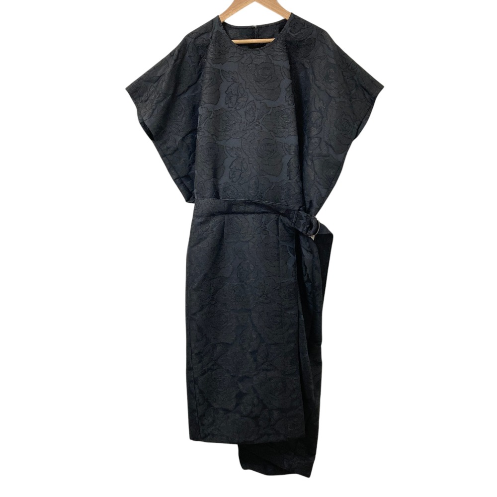 【中古】美品 JUNYA WATANABE ジュンヤワタナベ コムデギャルソン AD2021 ローズジャガード ドレス ワンピース JI-O048 サイズXS ブラック レディース Luxs ブランド古着のリュクス 22,406円