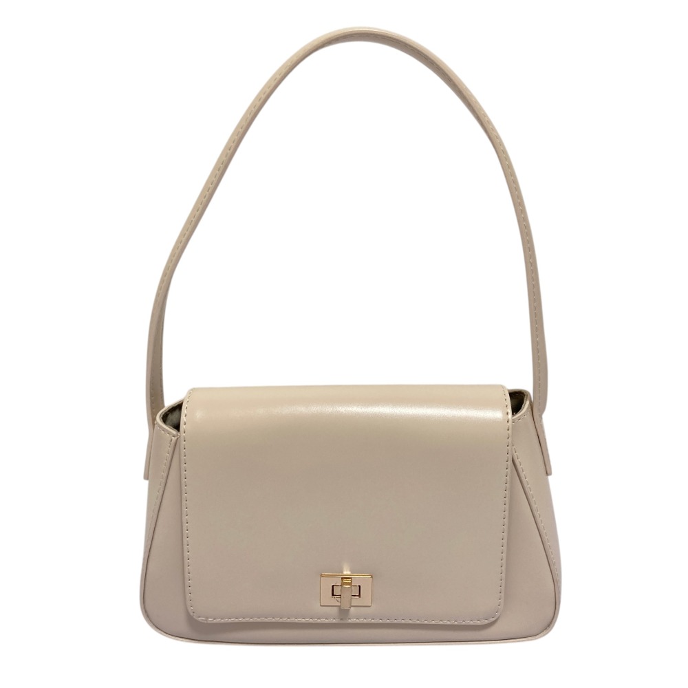 【中古】良品 25SS Her lip to ハーリップトゥ Classic Lady Baguette Bag レザー ハンドバッグ ライトベージュ レディース Luxs ブランド古着のリュクス