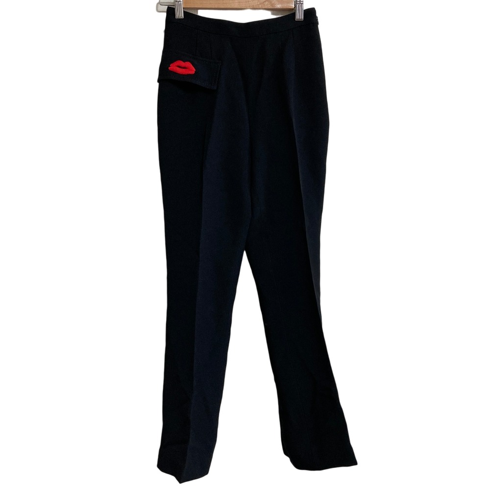 【中古】美品 N°21 ヌメロヴェントゥーノ スリムパンツ サイズ38 ブラック レディース Luxs ブランド古着のリュクス