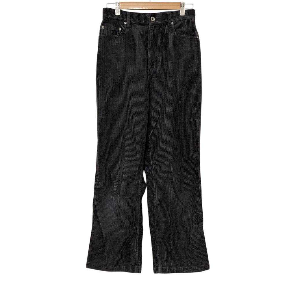 【中古】美品 24AW TODAYFUL トゥデイフル Straight Corduroy Pants ストレートコーデュロイパンツ サイズ38 チャコールグレー レディース Luxs ブランド古着のリュクス