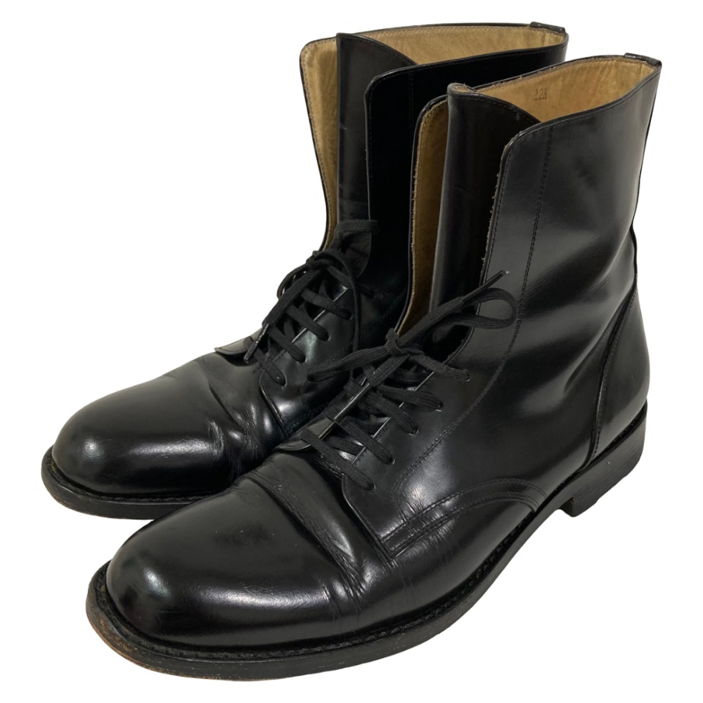 【中古】良品 COMME des GARCONS コムデギャルソン レザー レースアップショートブーツ 22.5cm ブラック レディース Luxs ブランド古着のリュクス｜Luxs（ブランド古着のリュクス） 12,550円