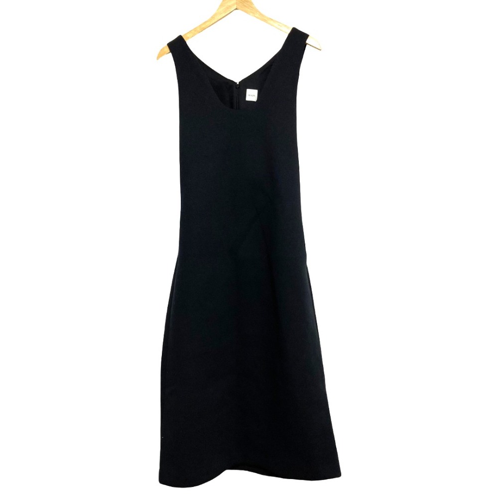 【中古】美品 25AW REALM レルム U NECK OVER DRESS ワンピース MEE-15000 サイズ36 ブラック レディース Luxs ブランド古着のリュクス｜Luxs（ブランド古着のリュクス）