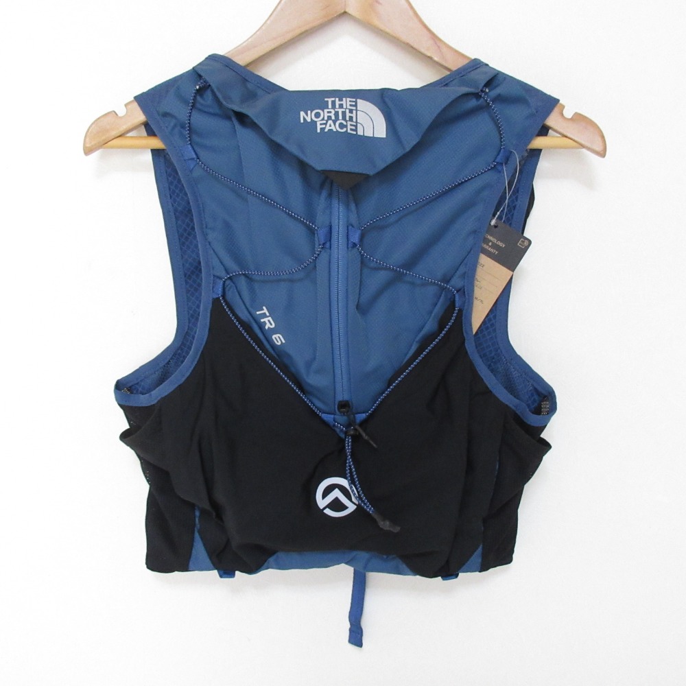 【中古】未使用 THE NORTH FACE ノースフェイス TR 6 トレッキングベスト NM62322 M ブラック ブルー メンズ Luxs ブランド古着のリュクス