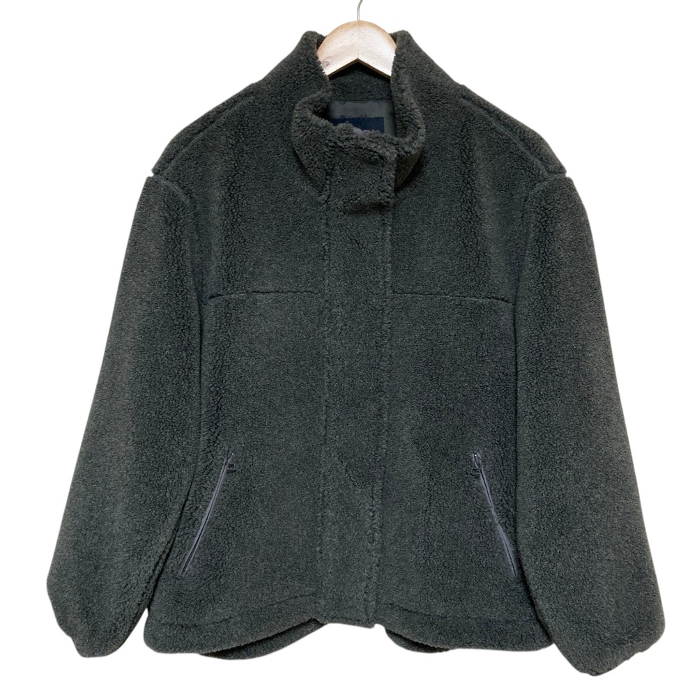 【中古】美品 25AW FRAMeWORK フレームワーク ウールボア スタンドブルゾン ジャケット 4 サイズ36 グレー レディース Luxs ブランド古着のリュクス｜Luxs（ブランド古着のリュクス）