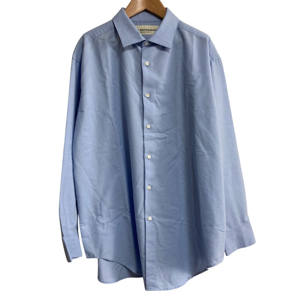 【中古】美品 25SS THE SHINZONE シンゾーン OXFORD DRESS SHIRT オックスフォードシャツ 25SMSBL03 サイズ34 ブルー レディース Luxs ブランド古着のリュクス