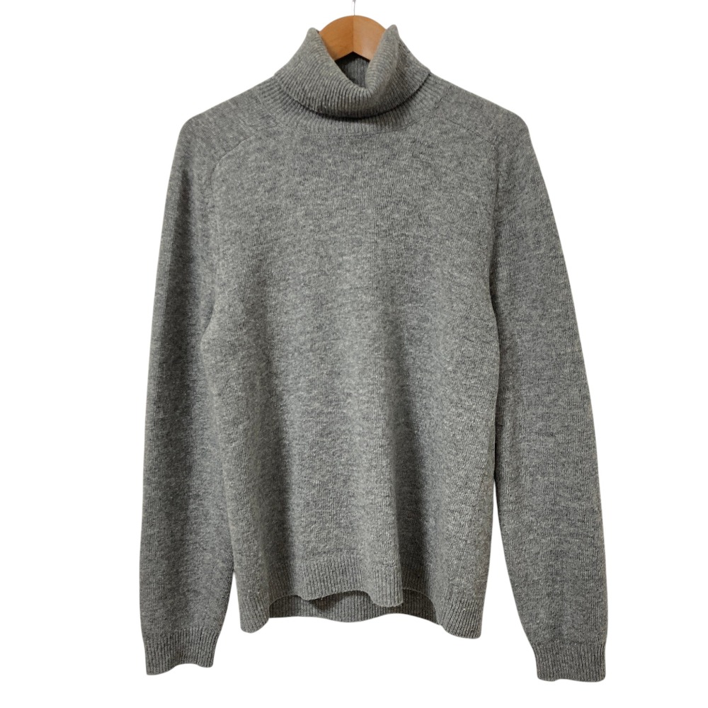 【中古】良品 GUCCI グッチ タートルネック ウールニット セーター 694787 サイズM 175/96A グレー メンズ Luxs ブランド古着のリュクス|Luxs(ブランド古着のリュクス)