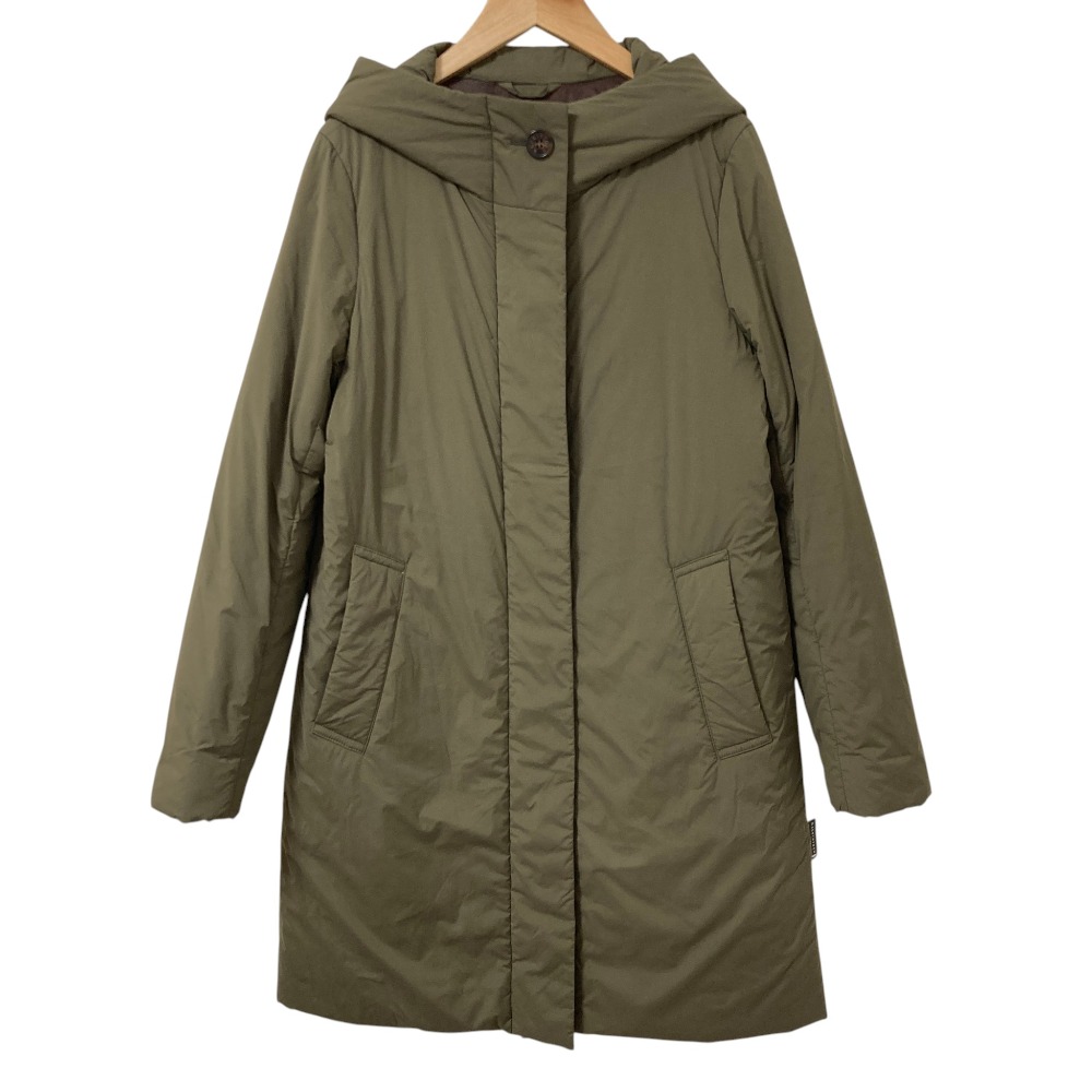 【中古】 MACKINTOSH LONDON マッキントッシュロンドン ナイロンストレッチシートダウンコート サイズ38 カーキ レディース Luxs ブランド古着のリュクス｜Luxs（ブランド古着のリュクス）