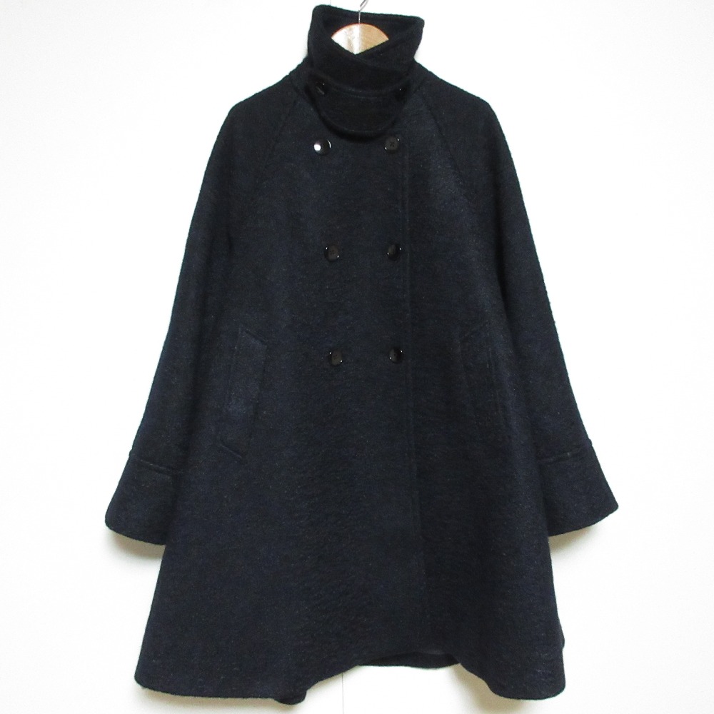 【中古】美品 EMMEL REFINES エメルリファインズ EM Aライン ミディアム コート 6625-1-471280 Sサイズ ネイビー レディース Luxs ブランド古着のリュクス|Luxs(ブランド古着のリュクス)