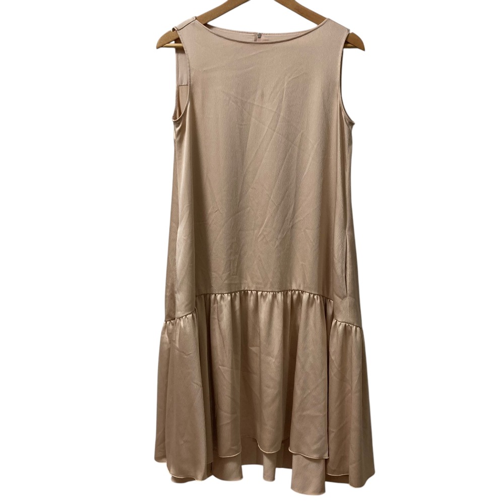 【中古】美品 FOXEY NEW YORK フォクシーニューヨーク Dress Palm Beach ノースリーブ ロングドレス ワンピース 41665 サイズ40 ブラッシュ レディース Luxs ブランド古着のリュクス