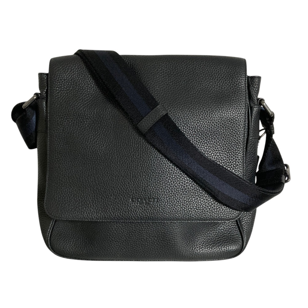 【中古】新品同様 COACH コーチ メトロポリタン レザー メッセンジャーバッグ ショルダーバッグ 54838 ブラック メンズ レディース Luxs ブランド古着のリュクス