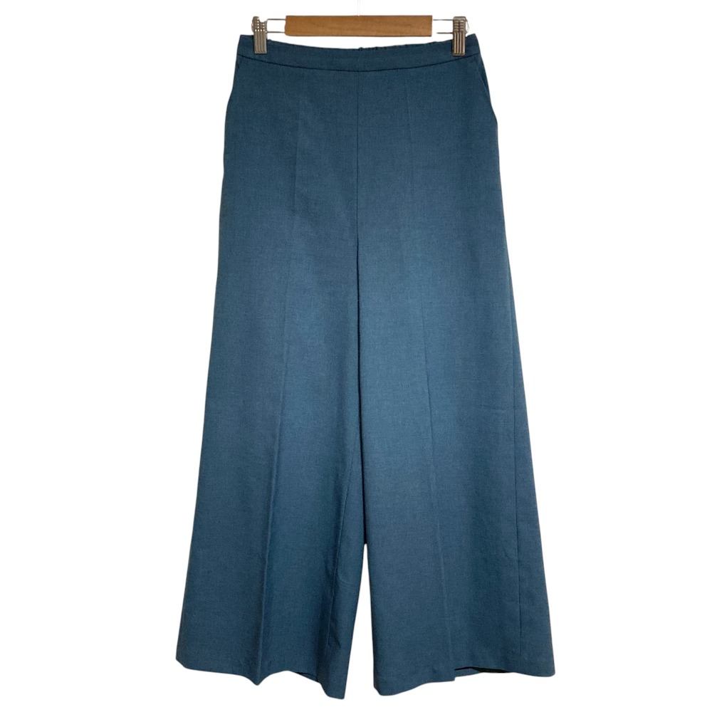 【中古】 23SS MIDIUMISOLID ミディウミソリッド ワイドパンツ 36 ブルー レディース Luxs ブランド古着のリュクス
