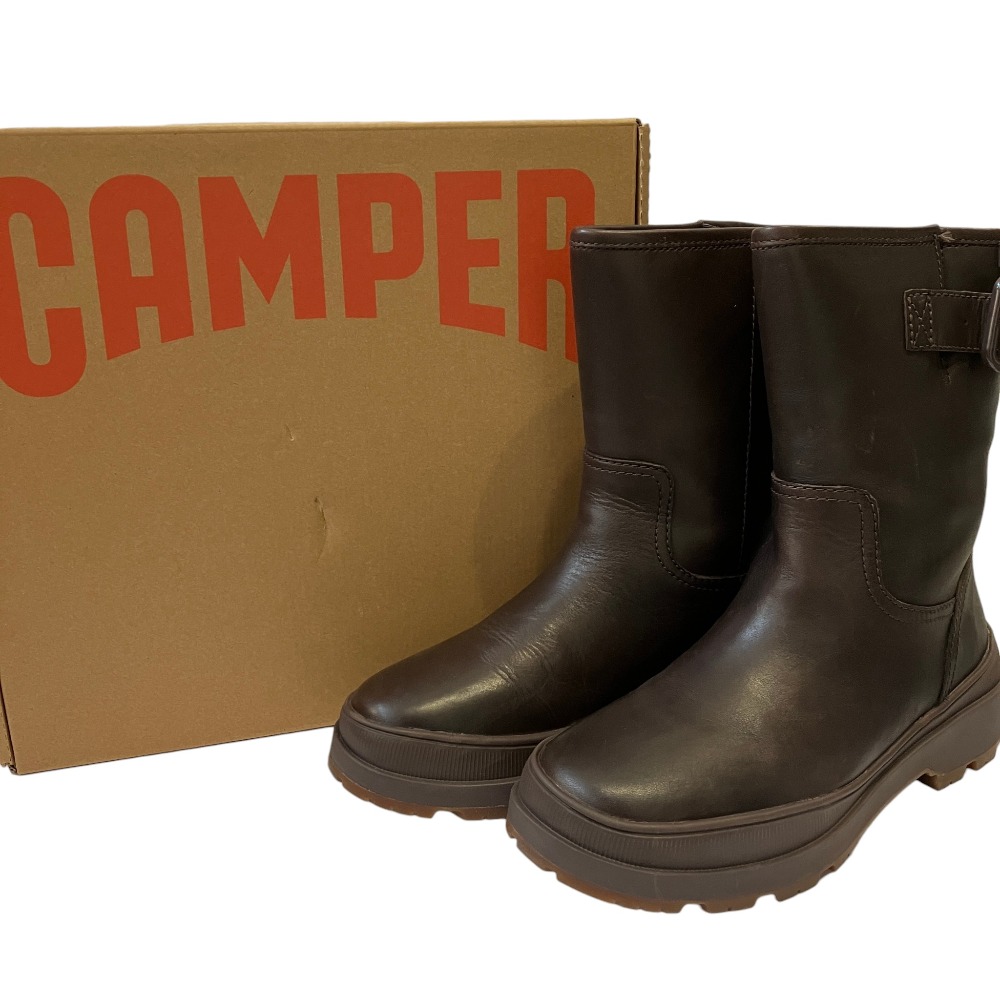 【中古】良品 Camper カンペール BRUTUS TREK レザー エンジニアブーツ K400783-002 サイズ37 ブラウン レディース Luxs ブランド古着のリュクス 11,145円