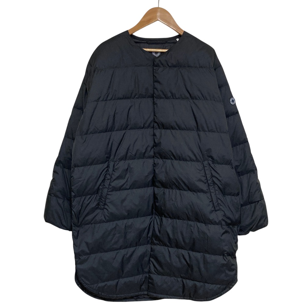 【中古】新品同様 ORCIVAL オーシバル Polyester Taffeta Round Neck Long Coat ラウンドネック ライトダウンコート OR-A0602 サイズ2 ブラック レディース Luxs ブランド古着のリュクス|Luxs(ブランド古着のリュクス)