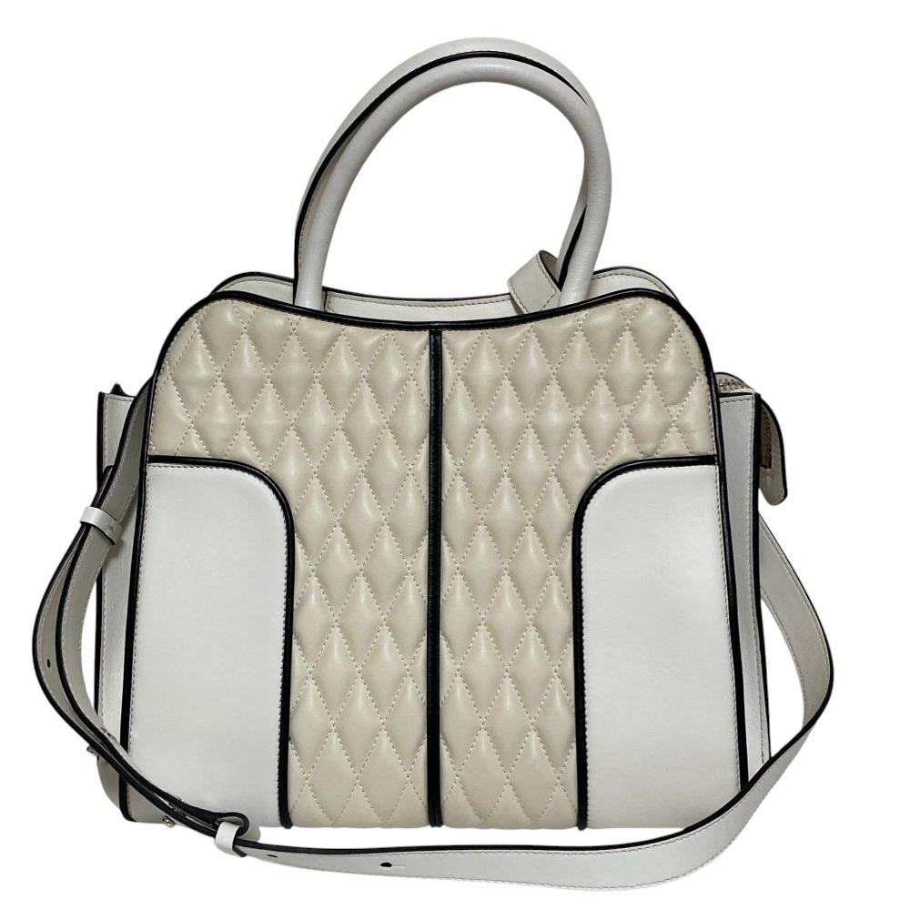 【中古】美品 TOD'S トッズ セラ キルティングレザー 2WAY ハンドバッグ ショルダーバッグ ホワイト レディース Luxs ブランド古着のリュクス|Luxs(ブランド古着のリュクス)