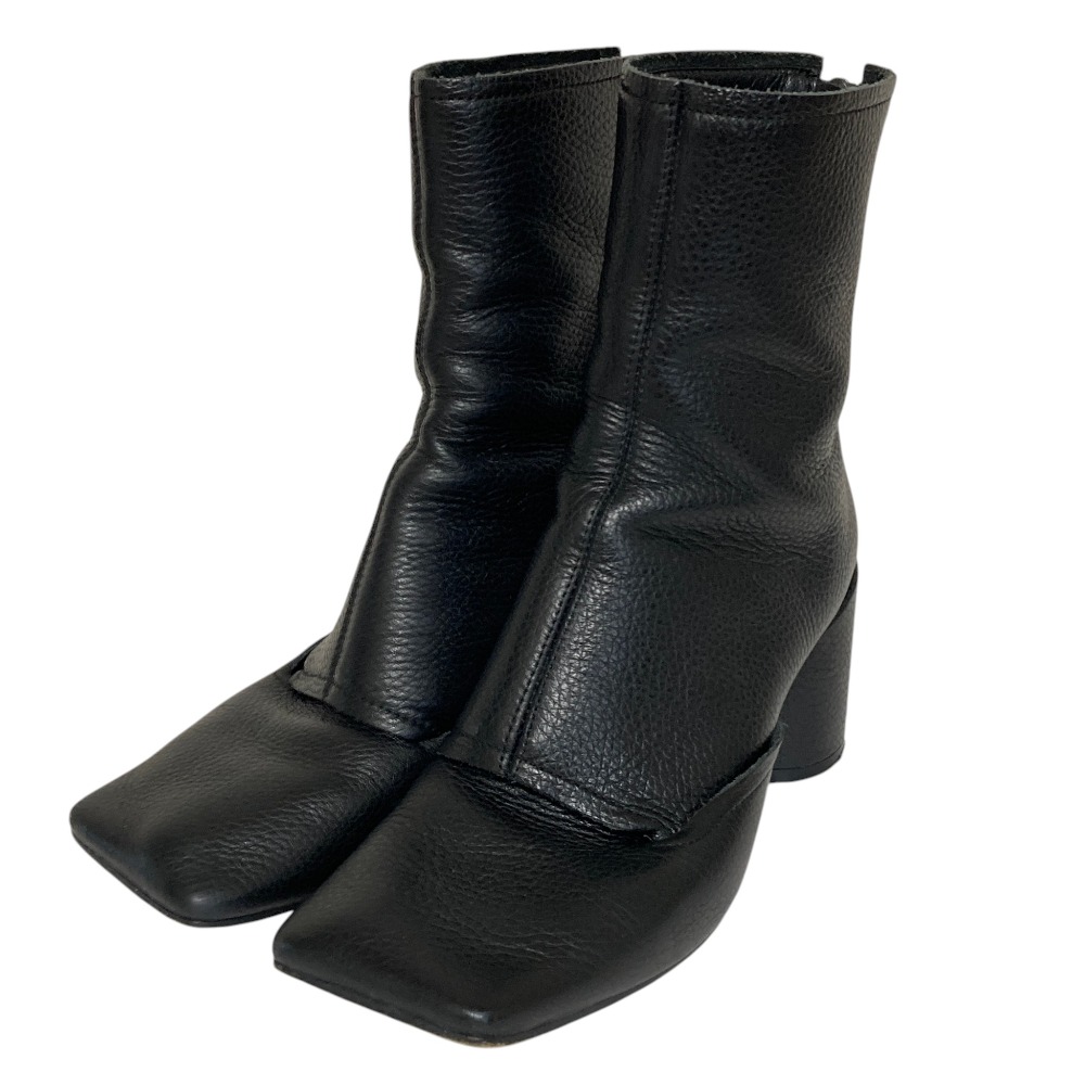 【中古】良品 MM6 Maison Margiela メゾンマルジェラ Double Function Ankle Boots アンクルブーツ サイズ38 25cm程度 ブラック レディース Luxs ブランド古着のリュクス｜Luxs（ブランド古着のリュクス）