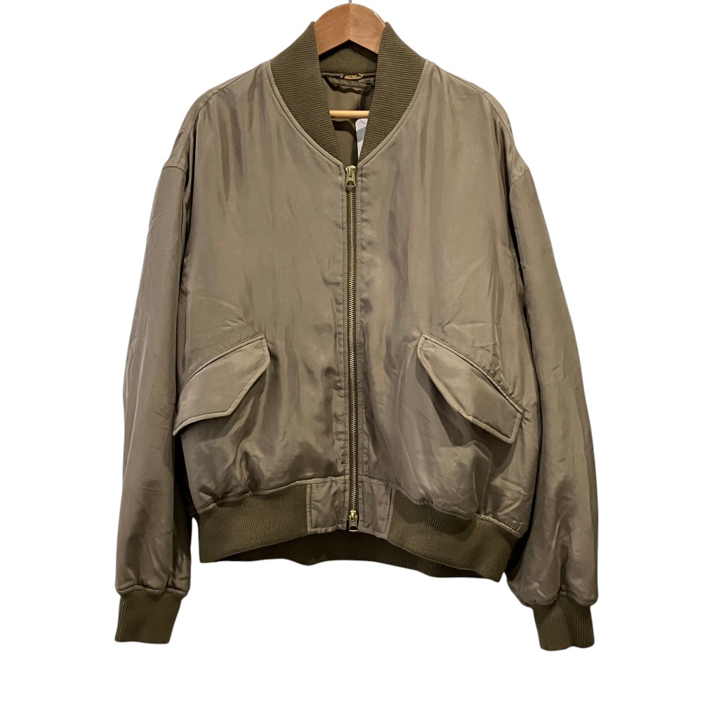 【中古】新品同様 26SS MUSE de Deuxieme Classe ミューズ ドゥーズィエムクラス BIO SILK MA1 ブルゾン F ベージュ レディース Luxs ブランド古着のリュクス｜Luxs（ブランド古着のリュクス）