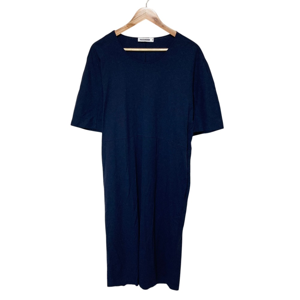 【中古】 JIL SANDER ジルサンダー カットソーワンピース サイズ38 ネイビー レディース Luxs ブランド古着のリュクス|Luxs(ブランド古着のリュクス)