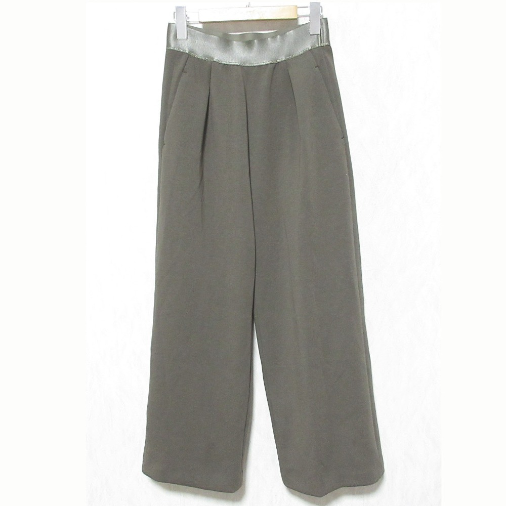 【中古】美品 24SS MUSE de Deuxieme Classe ミューズ ドゥーズィエムクラス dumblefit タックパンツ 24030500406010 36 カーキ レディース Luxs ブランド古着のリュクス|Luxs(ブランド古着のリュクス)