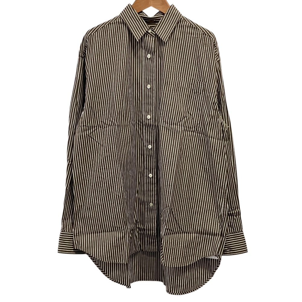 【中古】美品 25AW MUSE de Deuxieme Classe ミューズ ドゥーズィエムクラス Filroi Over シャツ サイズF ブラウン レディース Luxs ブランド古着のリュクス｜Luxs（ブランド古着のリュクス）