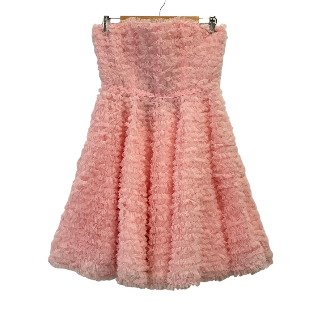 【中古】未使用 DSQUARED2 ディースクエアード チュールレース ベアトップドレス ワンピース 40 ピンク レディース Luxs ブランド古着のリュクス｜Luxs（ブランド古着のリュクス）