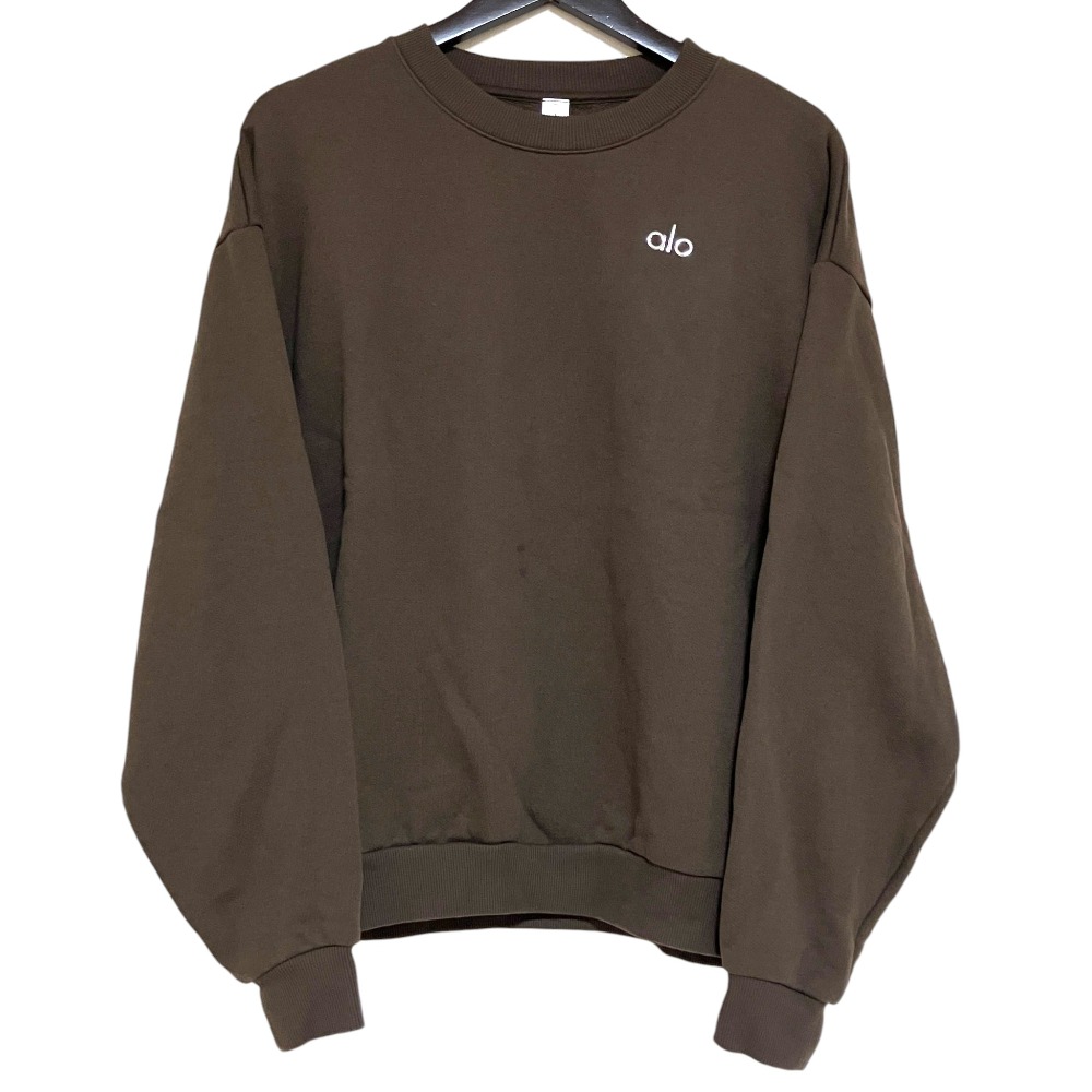 【中古】 alo Yoga アローヨガ Accolade Crew Neck Pullove 裏起毛 スウェットシャツ トレーナー プルオーバー U3031RG XSサイズ ブラウン レディース Luxs ブランド古着のリュクス｜Luxs（ブランド古着のリュクス）