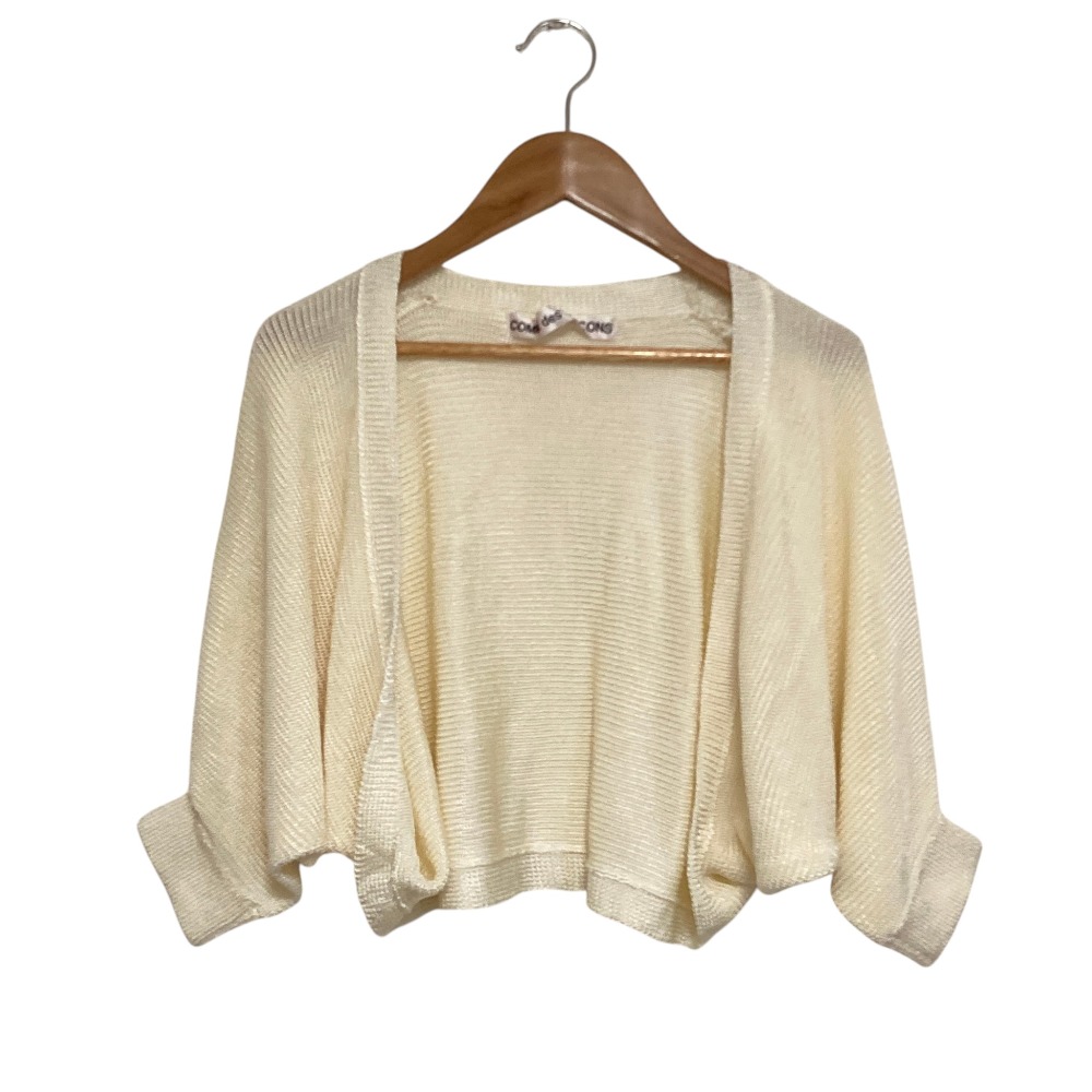 【中古】美品 COMME des GARCONS コムデギャルソン ヴィンテージ ニットボレロ カーディガン アイボリー レディース Luxs ブランド古着のリュクス|Luxs(ブランド古着のリュクス)