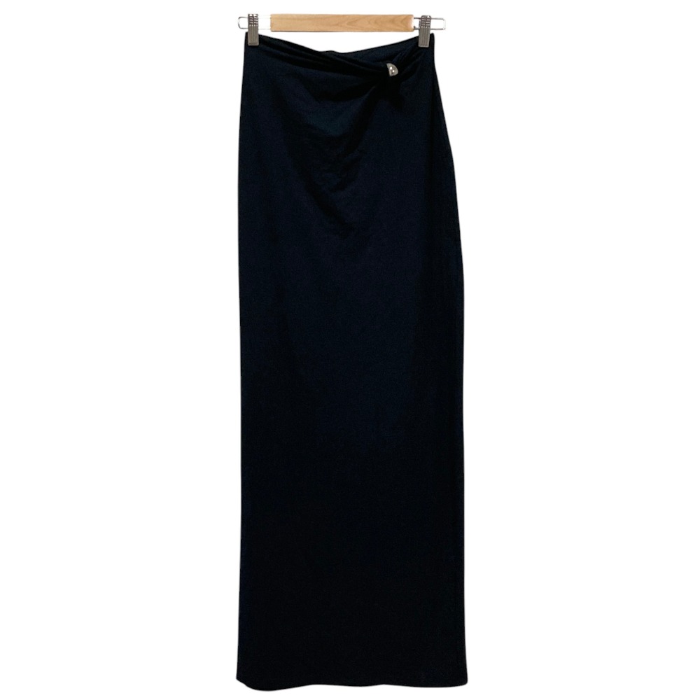 【中古】未使用 khy Kylie Jenner カイ カイリージェンナー pierced maxi skirt タイト マキシスカート S ブラック レディース Luxs ブランド古着のリュクス｜Luxs（ブランド古着のリュクス）