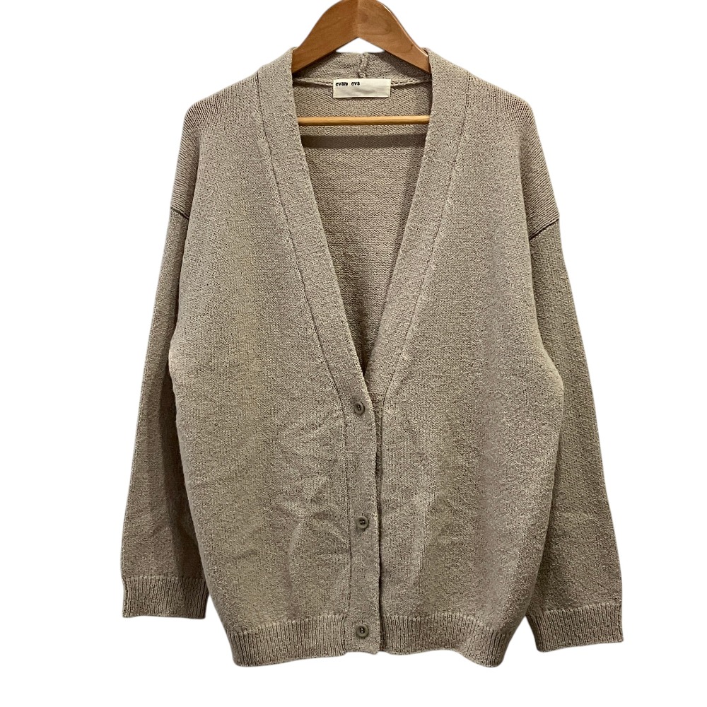 【中古】美品 evam eva エヴァムエヴァ wool lily cardigan ウールリリーカーディガン E241K006 ベージュ レディース Luxs ブランド古着のリュクス｜Luxs（ブランド古着のリュクス）