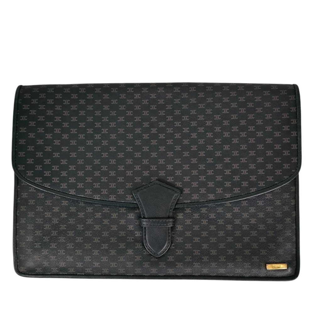 【中古】 CELINE セリーヌ ヴィンテージ マカダム柄 クラッチバッグ ブラック レディース Luxs ブランド古着のリュクス｜Luxs（ブランド古着のリュクス） 7,168円