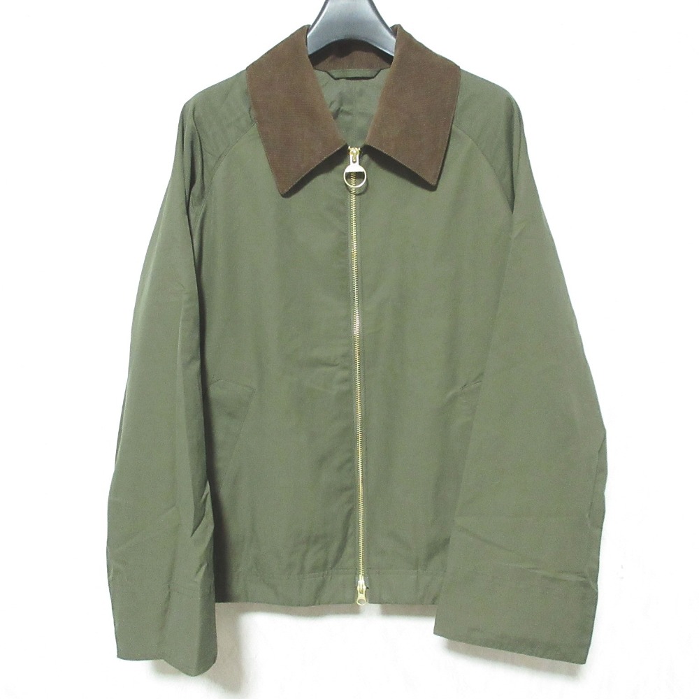 【中古】美品 Spick & Span スピックアンドスパン バブアー別注 CATLIN Modify ジップブルゾン 251LCAS084 サイズ10 オリーブ レディース Luxs ブランド古着のリュクス|Luxs(ブランド古着のリュクス)