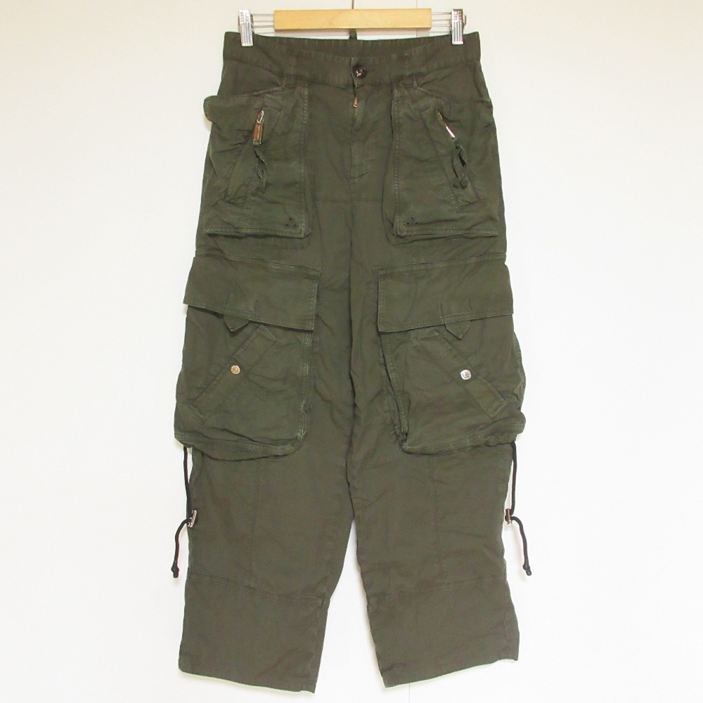 【中古】美品 23SS DSQUARED2 ディースクエアード カーゴパンツ S75KB0321 サイズ36 カーキ レディース Luxs ブランド古着のリュクス｜Luxs（ブランド古着のリュクス）