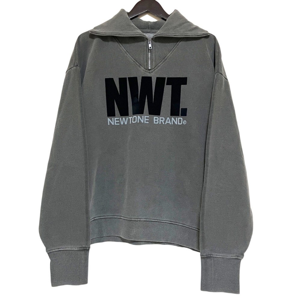 【中古】良品 23AW Newtone ニュートーン ドゥーズィエムクラス取扱い HALF ZIP TOP ハーフジップスウェット プルオーバー サイズ2 グレー レディース Luxs ブランド古着のリュクス|Luxs(ブランド古着のリュクス)