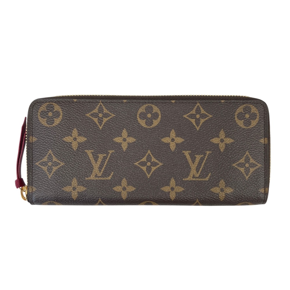 【中古】美品 Louis Vuitton ルイヴィトン モノグラム ポルトフォイユクレマンス ラウンドファスナー ウォレット 長財布 M60742 ブラウン メンズ レディース Luxs ブランド古着のリュクス｜Luxs（ブランド古着のリュクス）