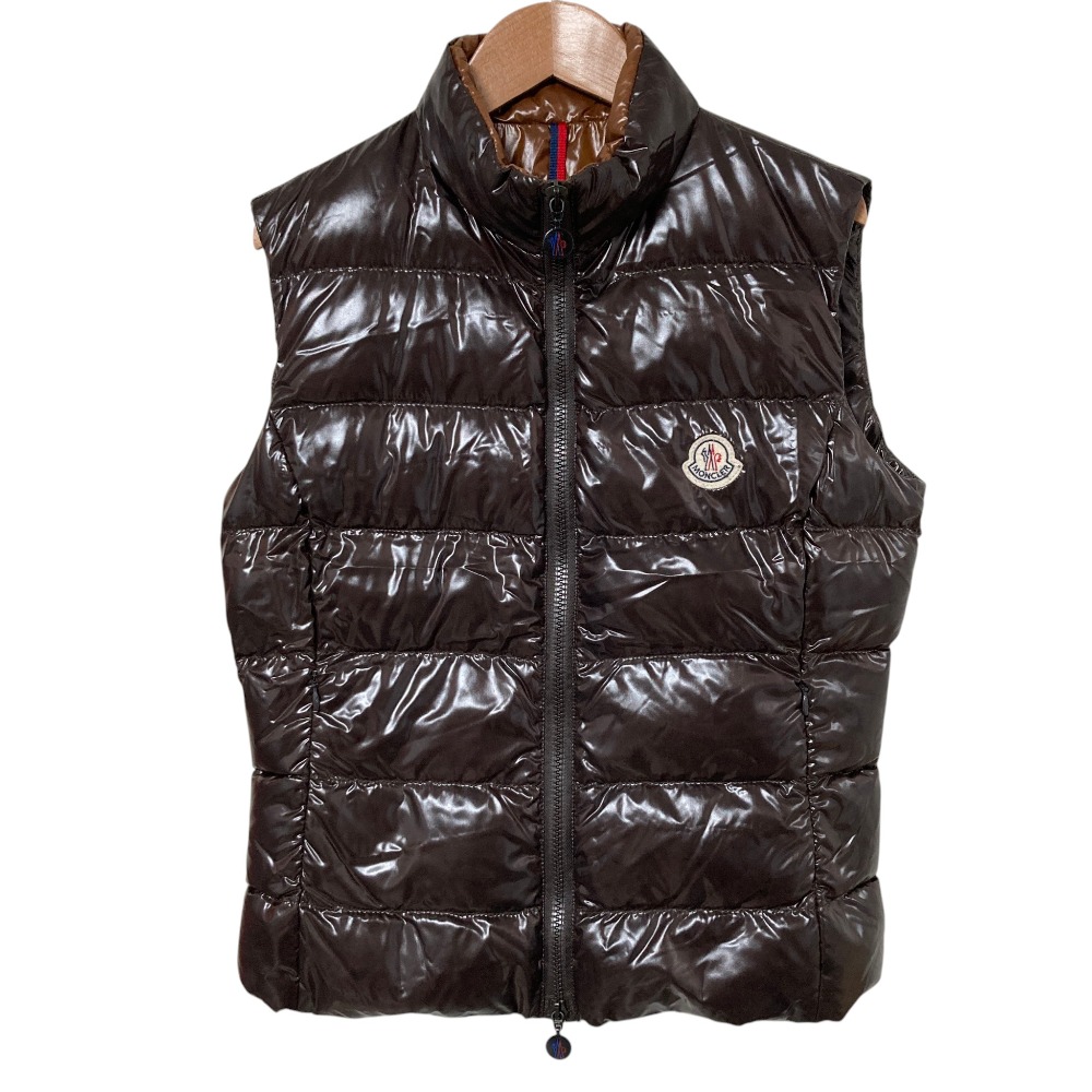 【中古】美品 MONCLER モンクレール GHANY ダウンベスト サイズ1 ブラウン レディース Luxs ブランド古着のリュクス|Luxs(ブランド古着のリュクス)