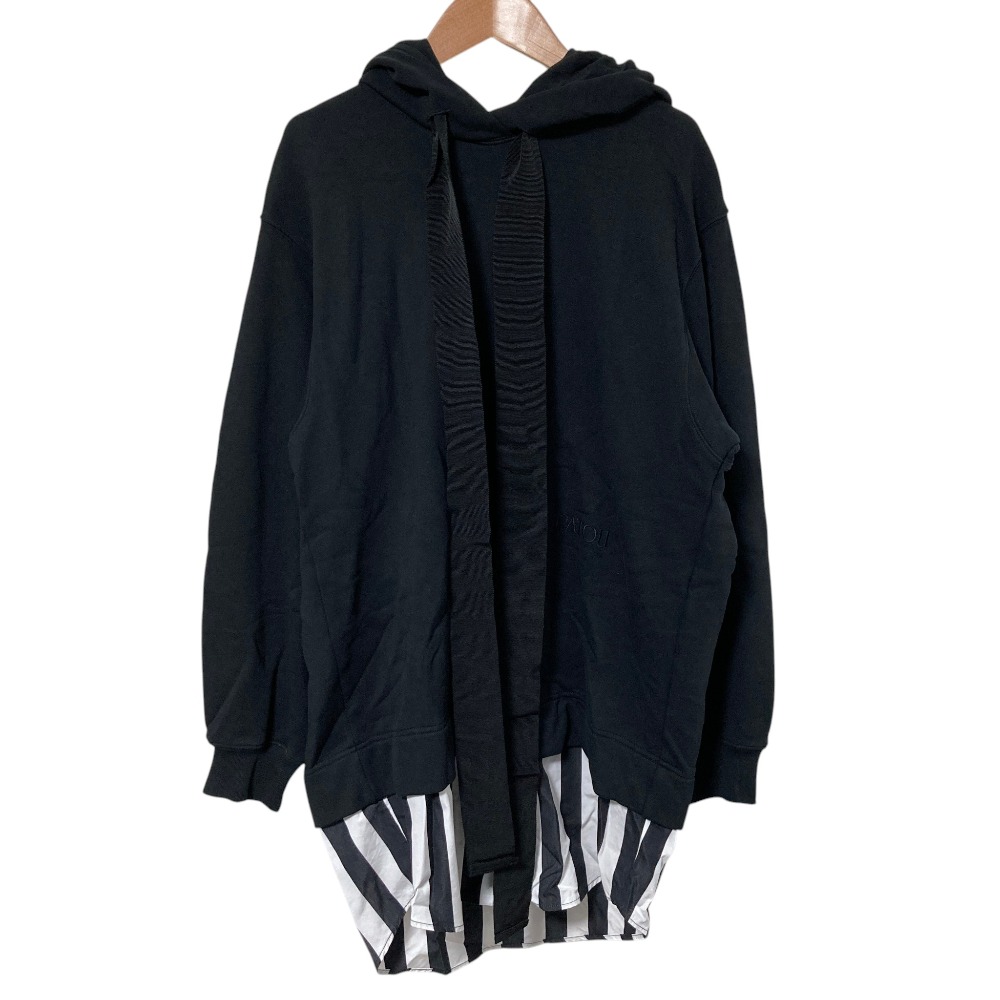 【中古】美品 PATOU パトゥ トロンプルイユ フーディー ドレス ドッキングワンピース サイズS ブラック レディース Luxs ブランド古着のリュクス｜Luxs（ブランド古着のリュクス）