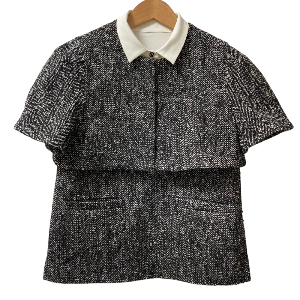 【中古】美品 24AW SEVEN TEN by MIHO KAWAHITO セブンテンバイミホカワヒト ショートボレロ 3way ツイード アンサンブル 8A104 M グレー レディース Luxs ブランド古着のリュクス|Luxs(ブランド古着のリュクス)