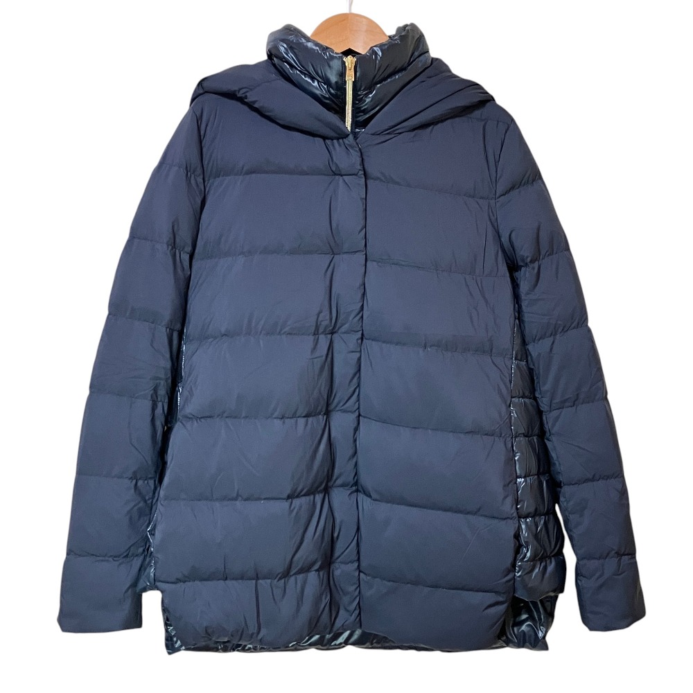【中古】美品 HERNO ヘルノ レイヤード ダウンコート PI0972D サイズ40 ネイビー レディース Luxs ブランド古着のリュクス|Luxs(ブランド古着のリュクス)