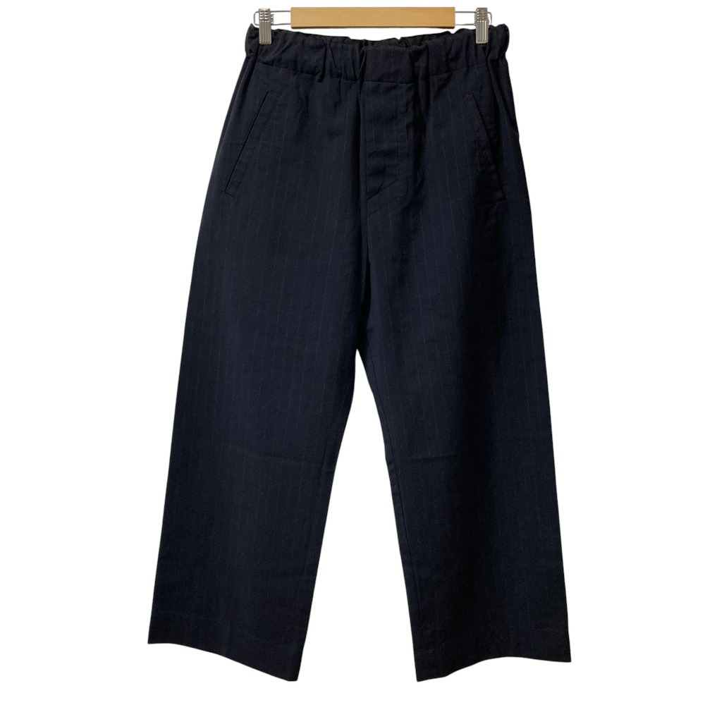 【中古】美品 25SS MARGARET HOWELL マーガレットハウエル CHALK STRIPE HOPSAC WOOL イージーワイドパンツ サイズ1 ネイビー レディース Luxs ブランド古着のリュクス｜Luxs（ブランド古着のリュクス） 10,848円