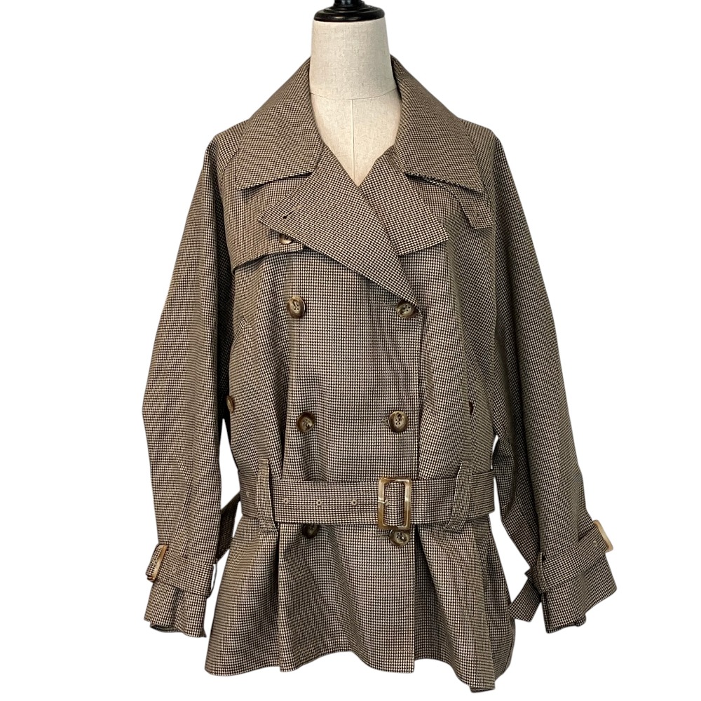 【中古】美品 AMERI VINTAGE アメリヴィンテージ DADDY MIDI TRENCH COAT トレンチコート XS ブラウンミックス レディース Luxs ブランド古着のリュクス|Luxs(ブランド古着のリュクス)