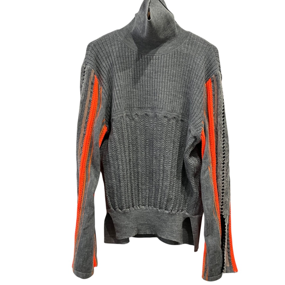 【中古】美品 Mame Kurogouchi マメクロゴウチ Stripe HAMAGURI ニットプルオーバー セーター MM19AW-KN027 サイズ2 グレー レディース Luxs ブランド古着のリュクス｜Luxs（ブランド古着のリュクス） 8,204円