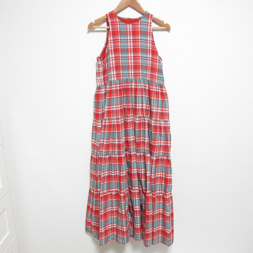 【中古】美品 26SS Mila Owen ミラオーウェン アメスリティアードマキシワンピース 09WFO261094 サイズ0 レッド レディース Luxs ブランド古着のリュクス｜Luxs（ブランド古着のリュクス）