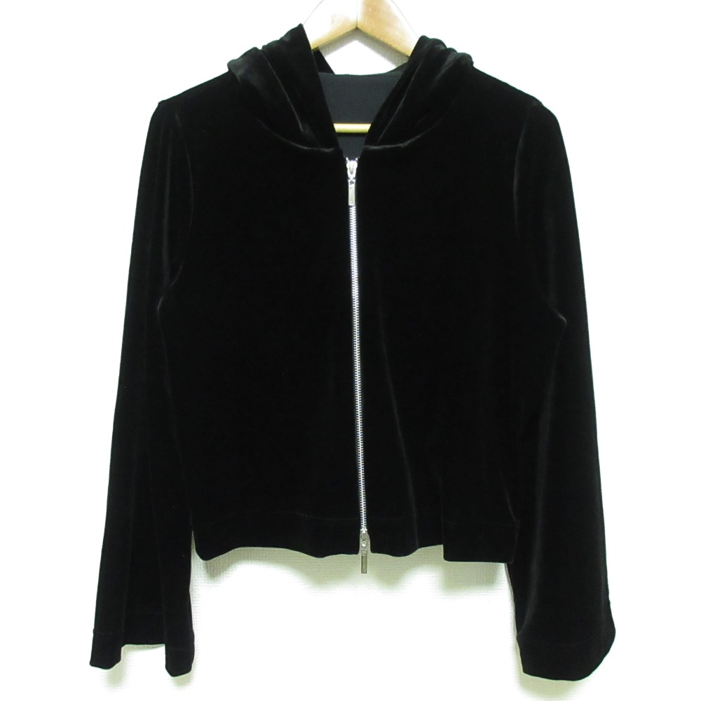 【中古】美品 DAISY LIN デイジーリン デイジーベロアパーカ 06283 サイズ42 ブラック レディース Luxs ブランド古着のリュクス|Luxs(ブランド古着のリュクス)