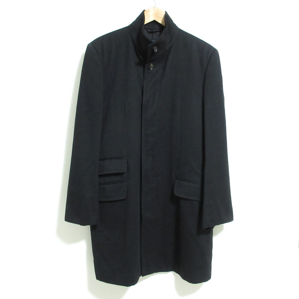 【中古】美品 BURBERRY LONDON バーバリーロンドン ウール スタンドカラーコート Lサイズ ブラック メンズ Luxs ブランド古着のリュクス｜Luxs（ブランド古着のリュクス）