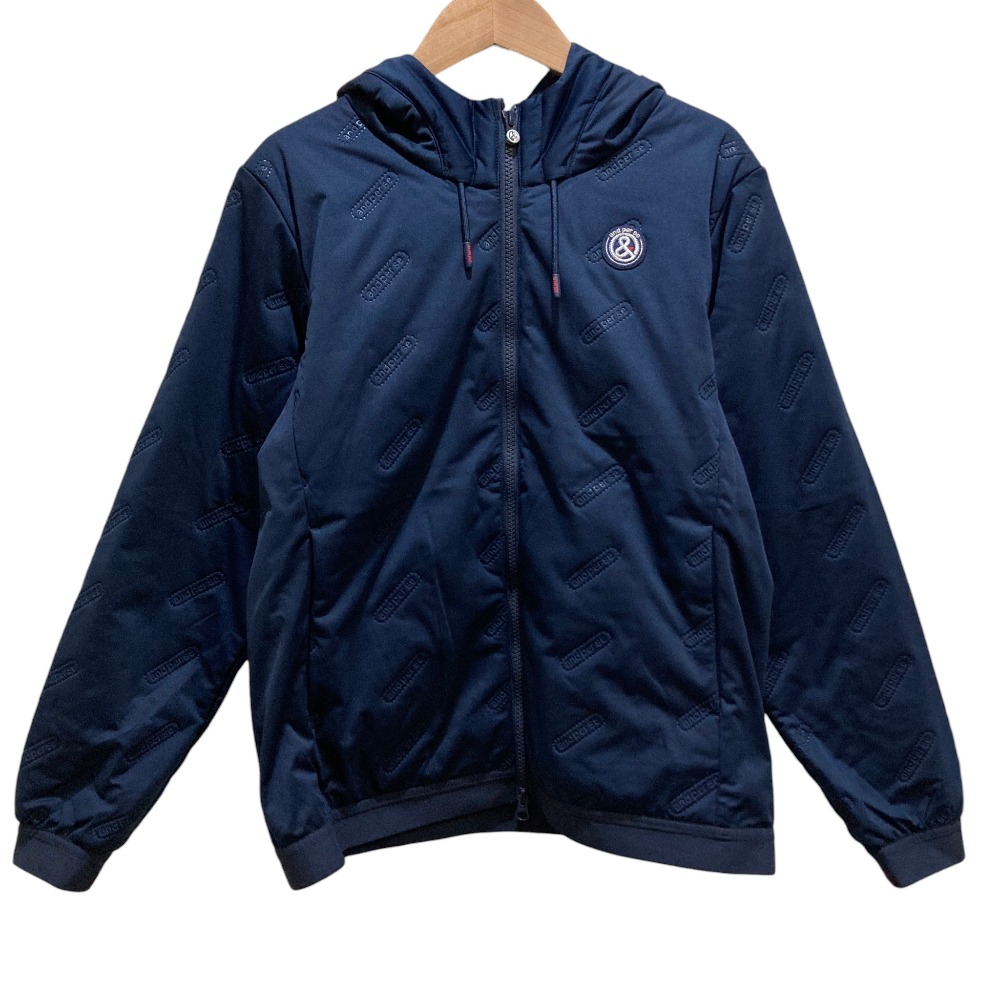 【中古】美品 and per se アンパスィ パデッド フーデッド ブルゾン ジャケット ゴルフウェア Mサイズ ネイビー レディース Luxs ブランド古着のリュクス｜Luxs（ブランド古着のリュクス）